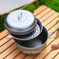 Hot Selling Pure Titanium Camping Double Handle Pot